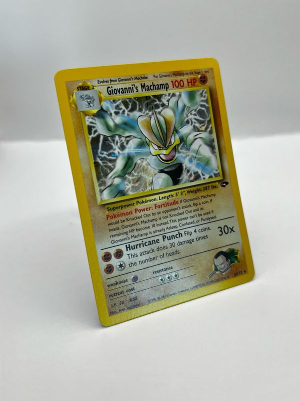 6/132 Giovanni's Machamp Near Mint Holo