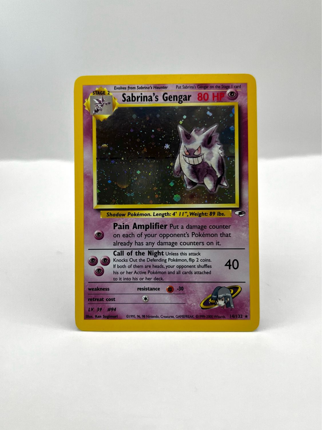 14/132 Sabrina’s Gengar Near Mint Holo