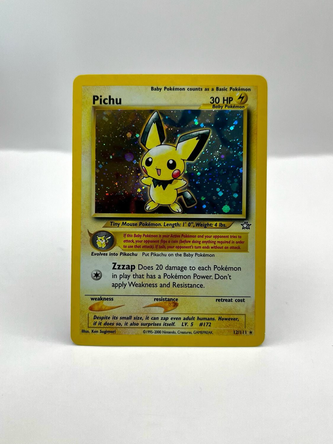 12/111 Pichu Near Mint Holo
