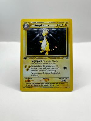 1/111 Ampharos 1st Edition Near Mint Holo