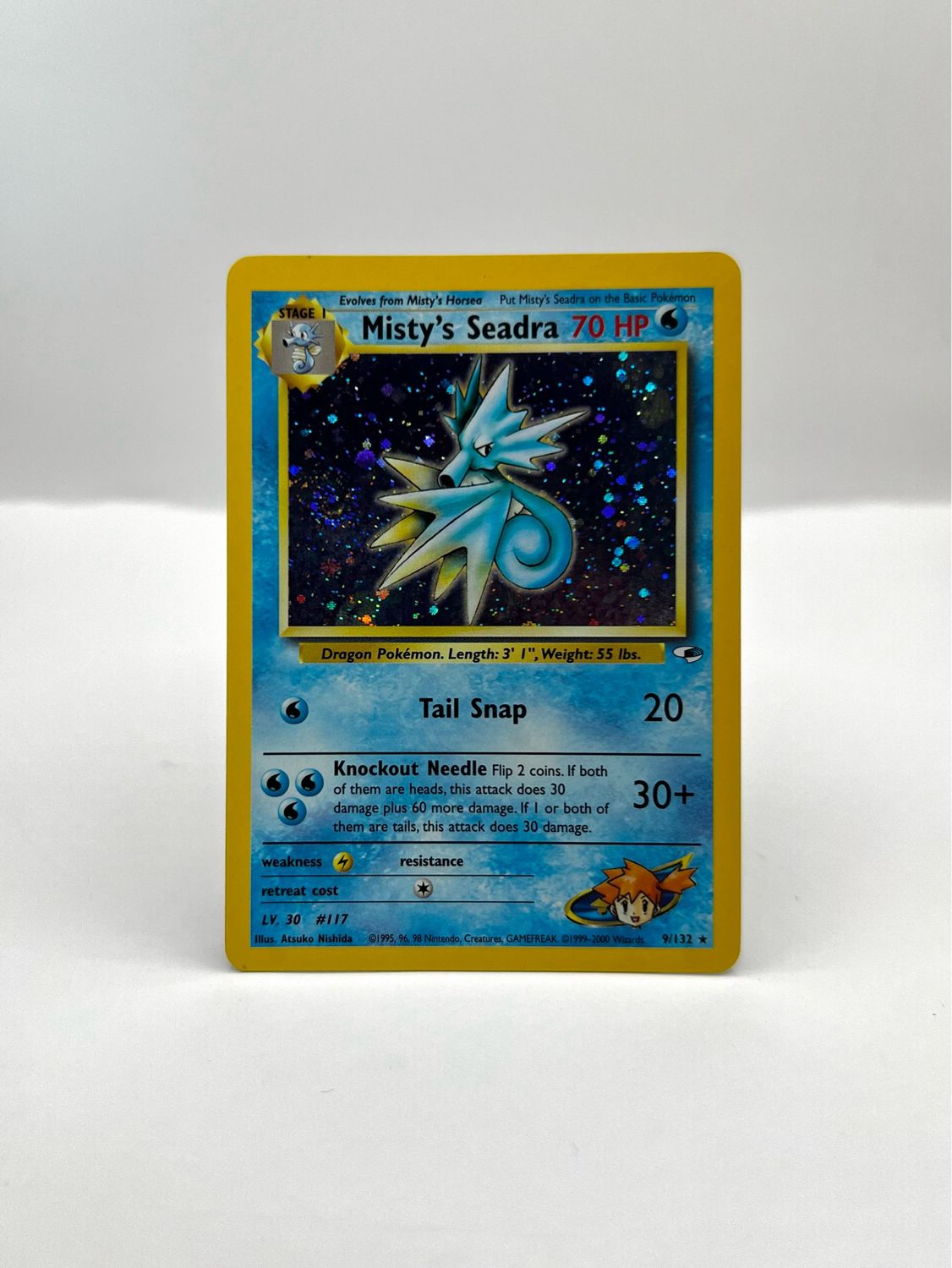 9/132 Misty&#39;s Seadra Near Mint Holo