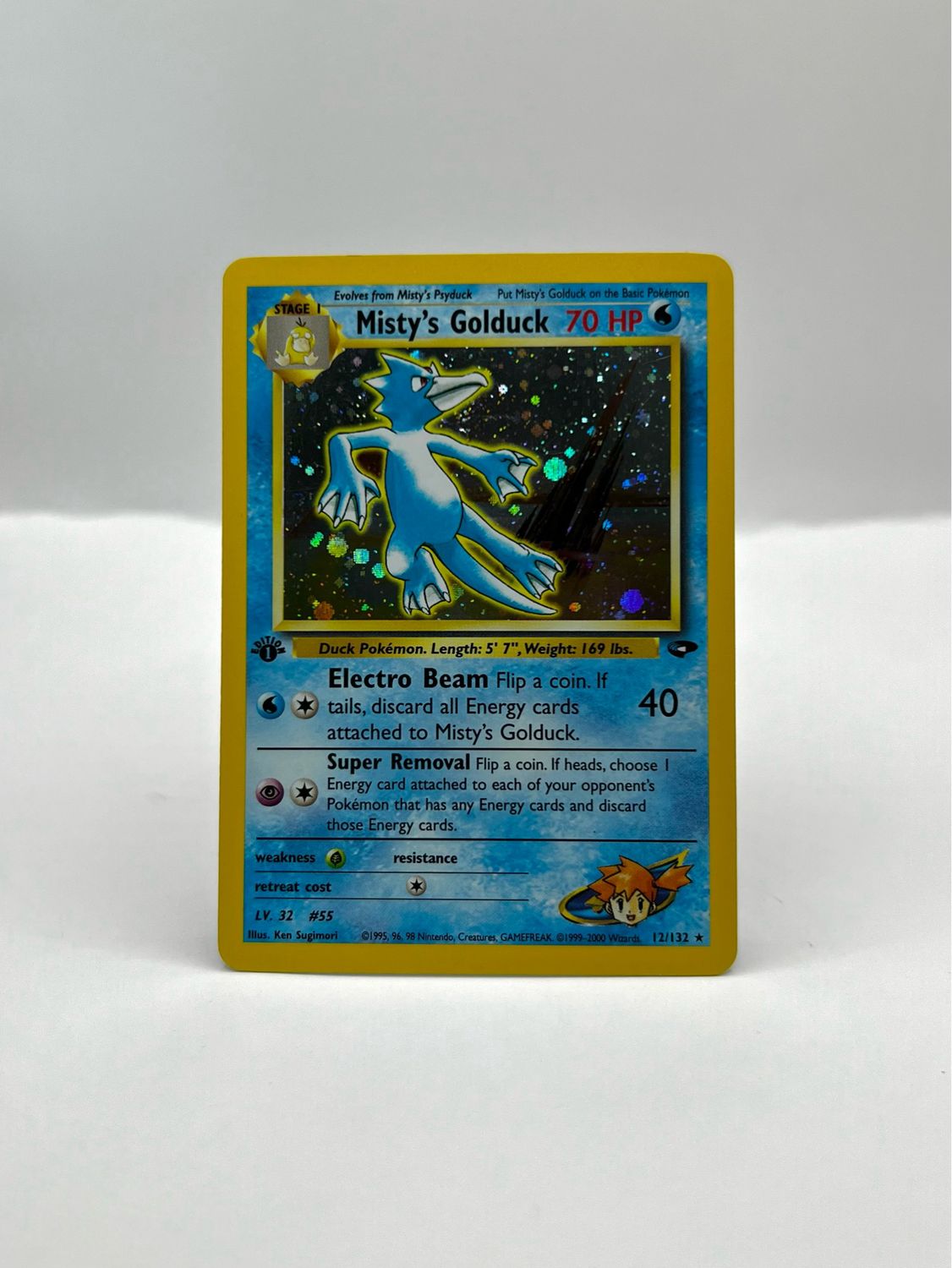 12/132 Misty’s Golduck 1st Edition Near Mint Holo