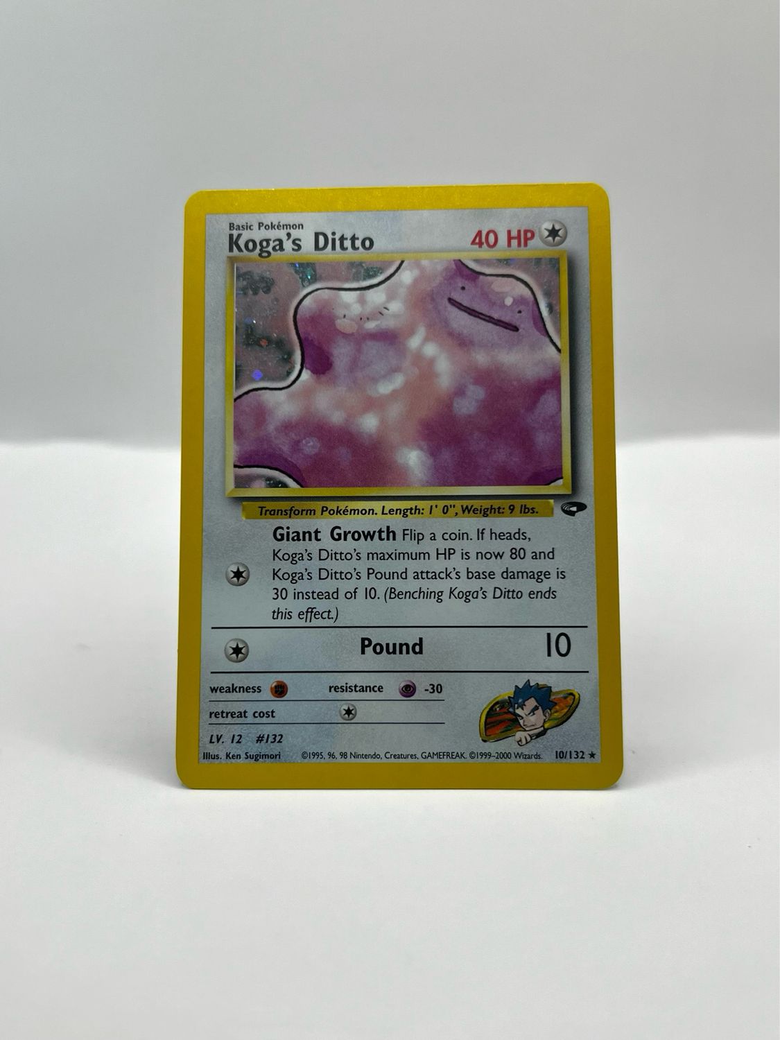 10/132 Koga&#39;s Ditto Near Mint Holo