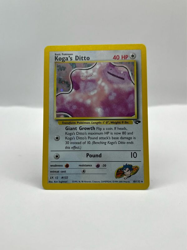 10/132 Koga&#39;s Ditto Near Mint Holo