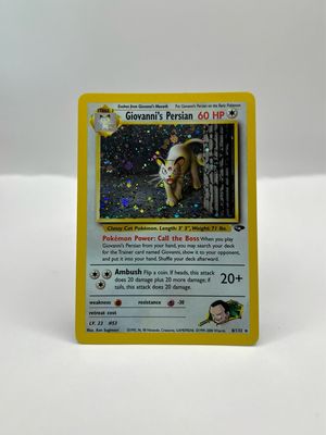 8/132 Giovanni&#39;s Persian Near Mint Holo