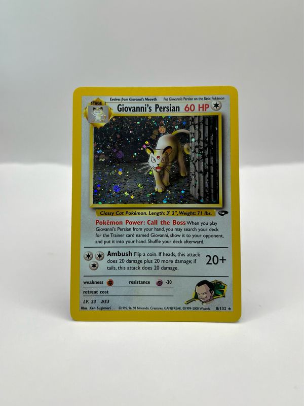 8/132 Giovanni&#39;s Persian Near Mint Holo