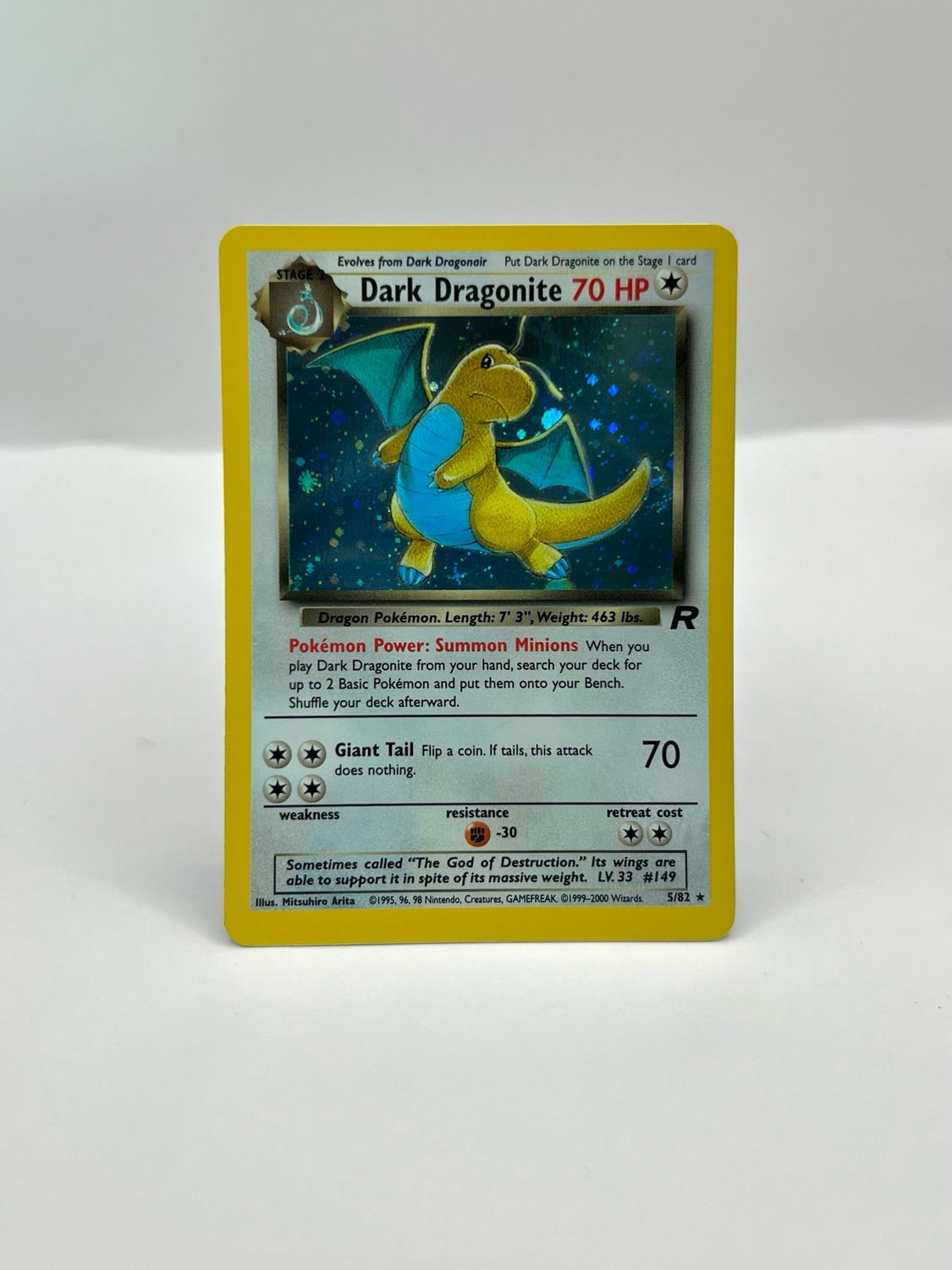 5/82 Dark Dragonite Near Mint Holo