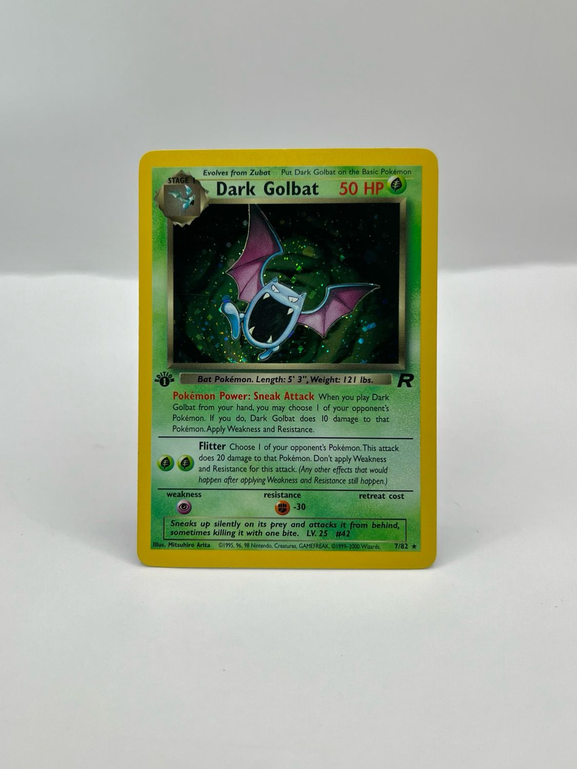 7/82 Dark Golbat 1st Edition Near Mint Holo