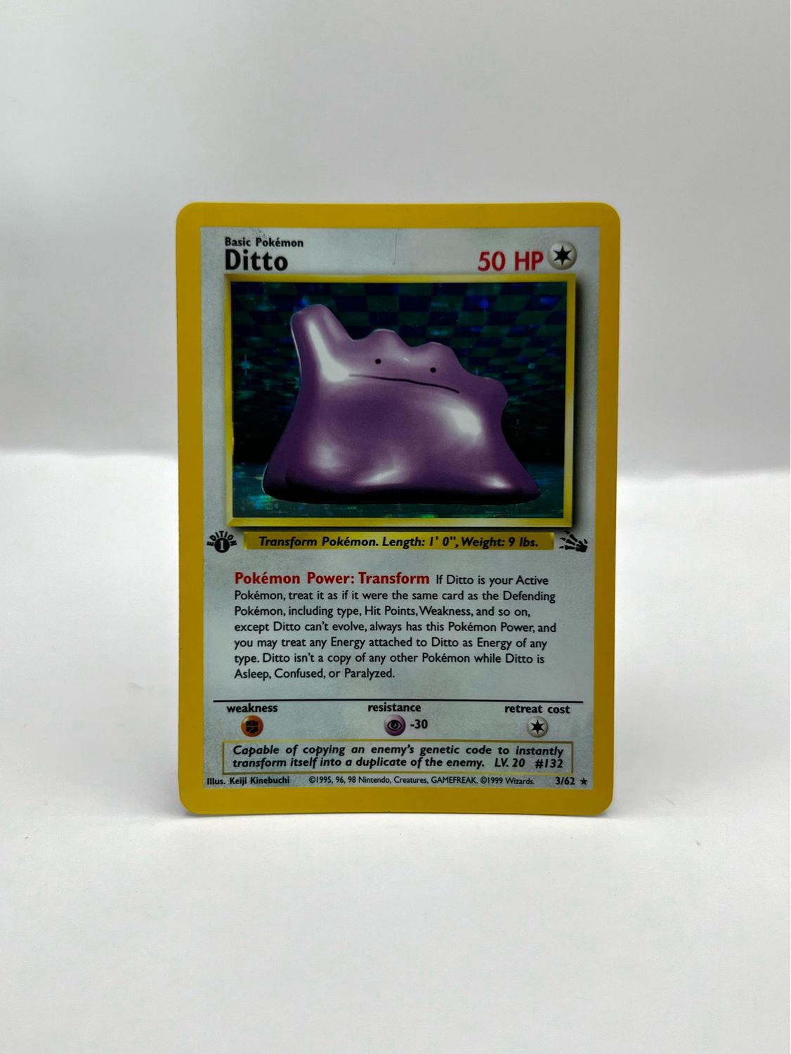3/62 Ditto Light Play 1st Edition Holo