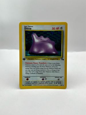 3/62 Ditto Light Play 1st Edition Holo