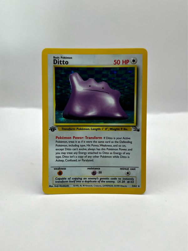 3/62 Ditto Light Play 1st Edition Holo