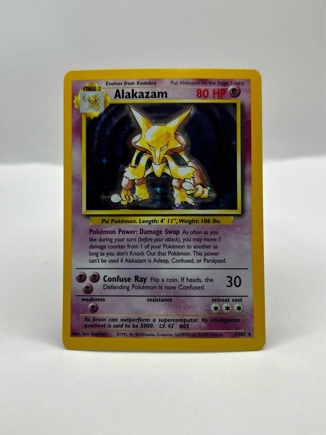 1/102 Alakazam Near Mint Holo