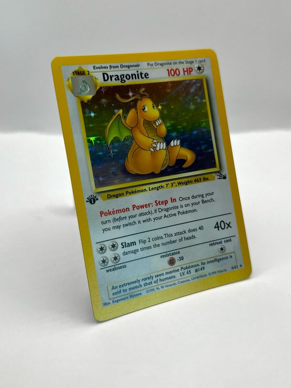 4/62 Dragonite Near Mint Holo 1st Edition