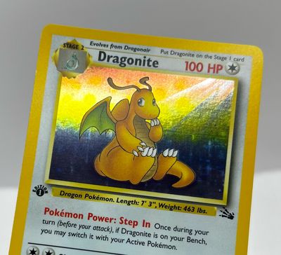 first edition dragonite pokemon card 1999 FOSSIL 1ST #19/62 HGA 9 CERT P0NYKNBDLL – Jeffthrowcards this card is the perfect way to showcase your collection. Pokemon Dragonite #pokemon #vintage #pokemoncards