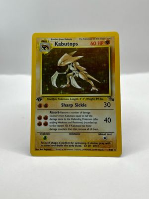 9/62 Kabutops Light Play Holo 1st Edition
