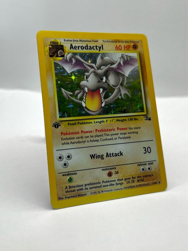 1/62 Aerodactyl Near Mint Holo 1st Edition