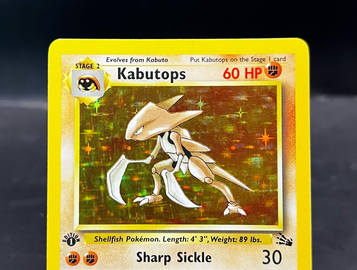 Pokemon Mini Playing Card Kabutops, image size:1500x1136
