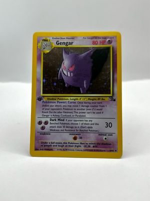 5/62 Gengar Near Mint Holo 1st Edition