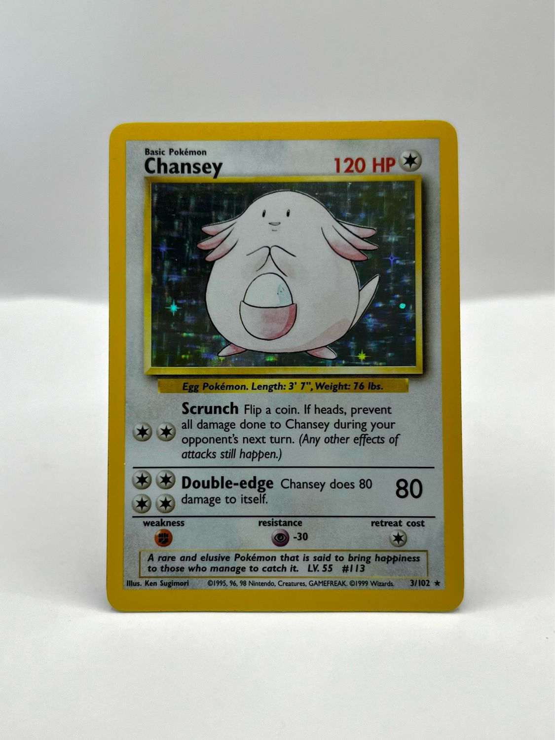 3/102 Chansey Light Play Holo