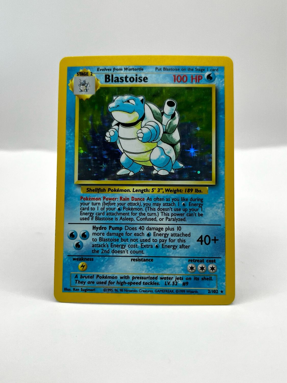 2/102 Blastoise Holo Near Mint