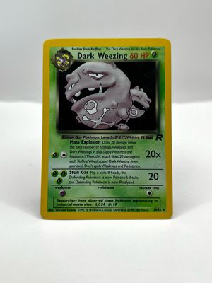 14/82 Dark Weezing Near Mint Holo