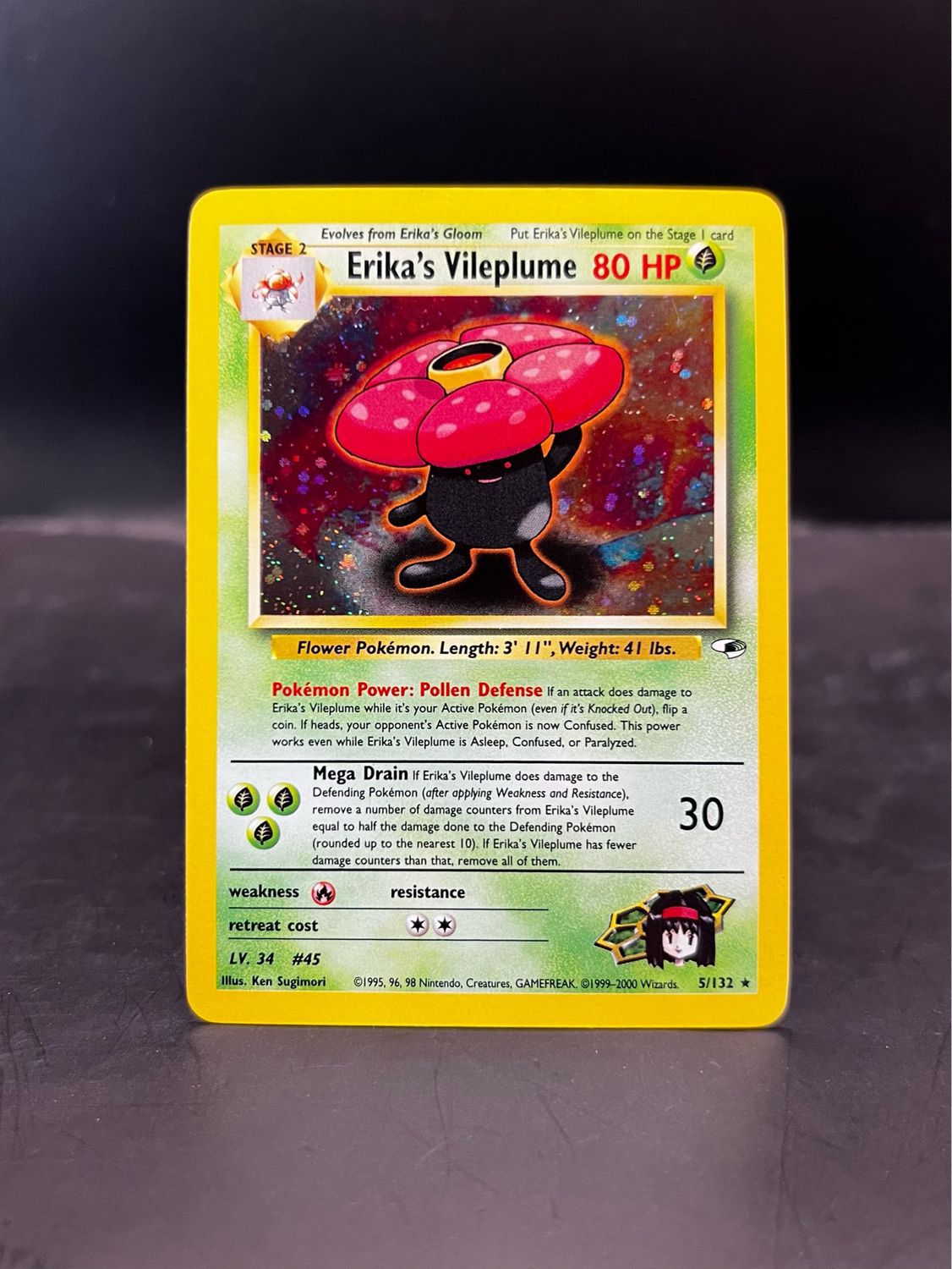 5/132 Erika's Vileplume Holo Near Mint