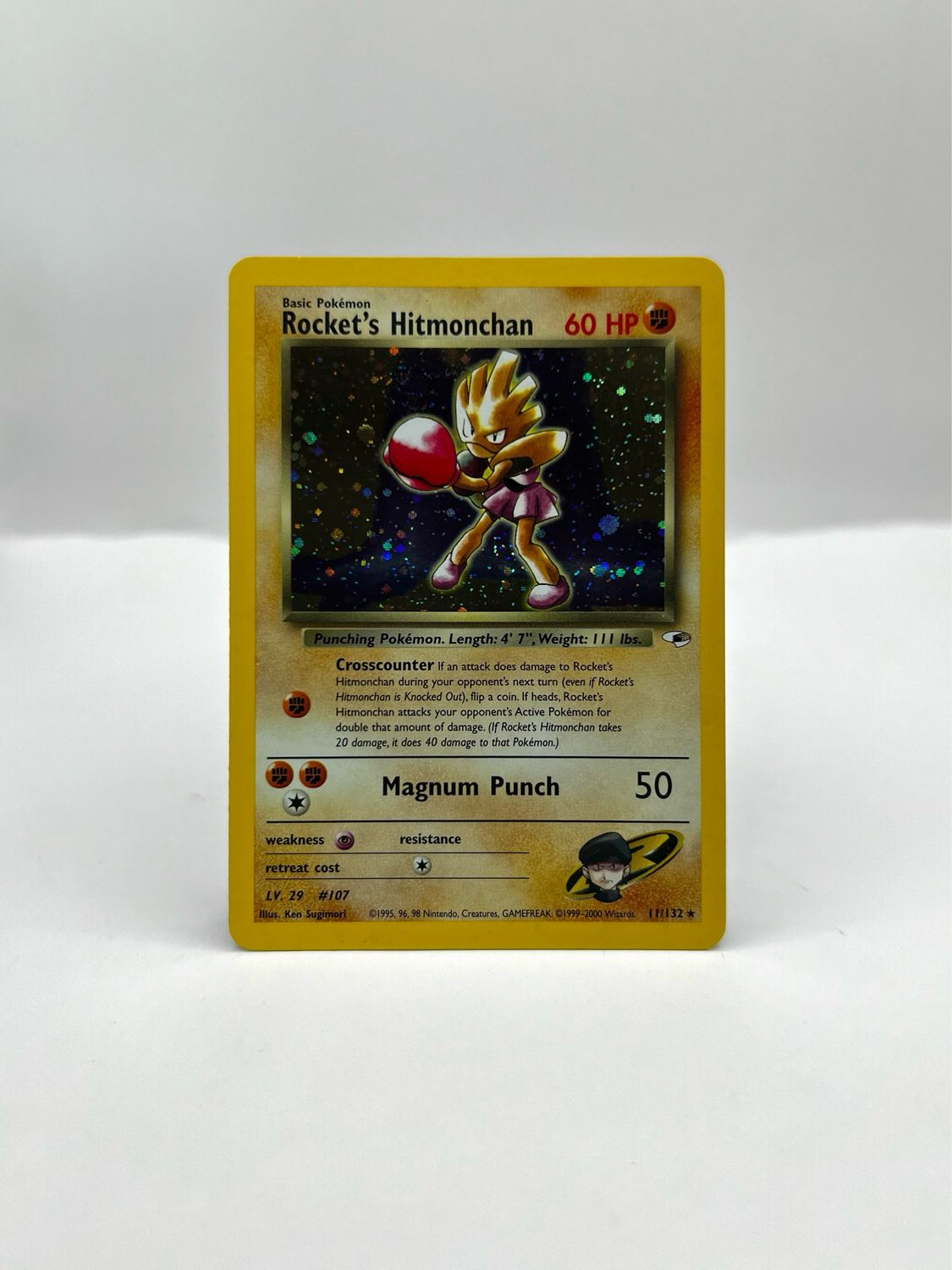 11/132 Rocket's Hitmonchan Near Mint Holo