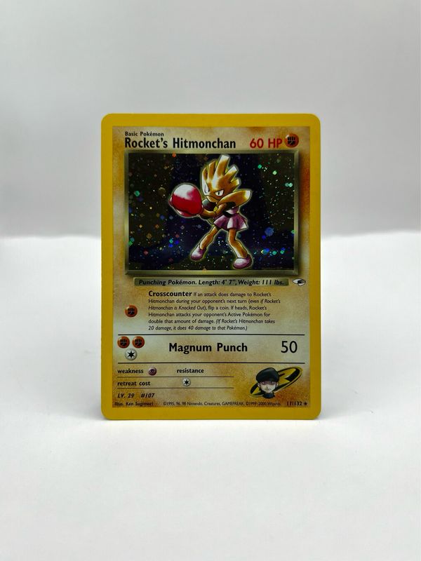 11/132 Rocket's Hitmonchan Near Mint Holo