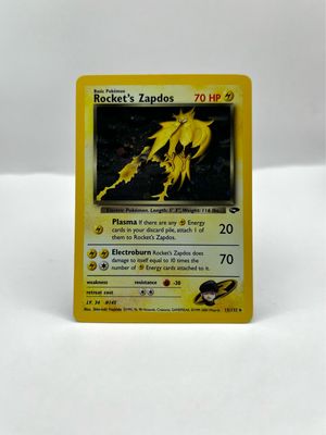 15/132 Rocket's Zapdos Near Mint Holo