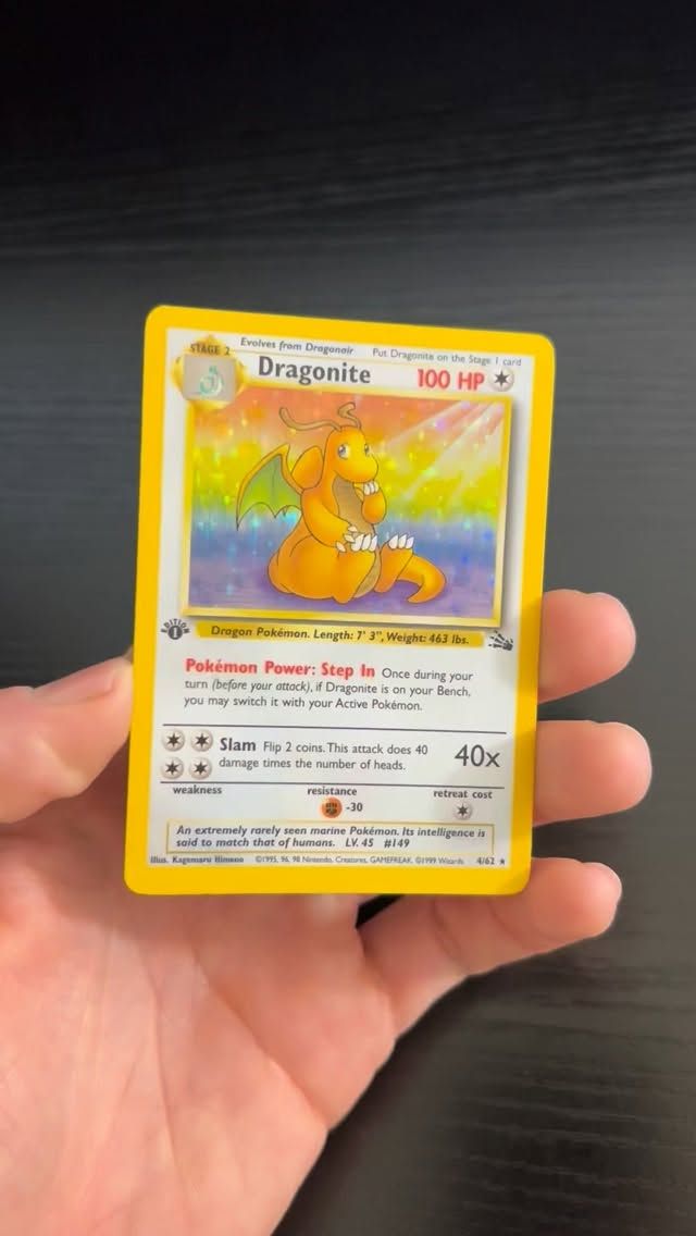 dragonite pokemon card 1st edition Amazon.com: - Dark (22) - Team Rocket after vintage Pokemon cards in the hobby. Dragonite [1st Edition] #19 Pokemon