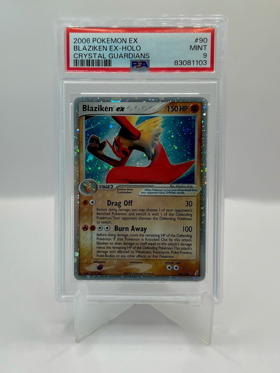 90/100 Blaziken EX PSA 9