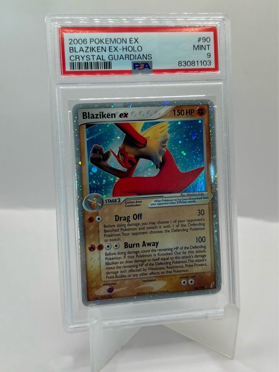 90/100 Blaziken EX PSA 9