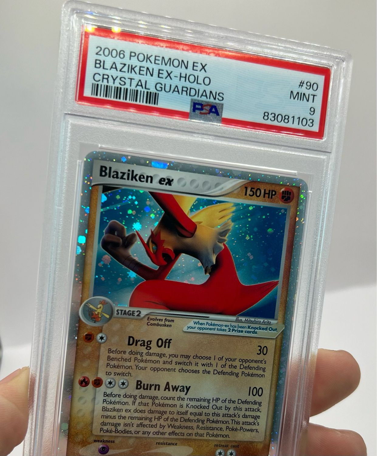 90/100 Blaziken EX PSA 9