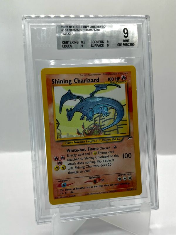 107/105 Shining Charizard BGS 9