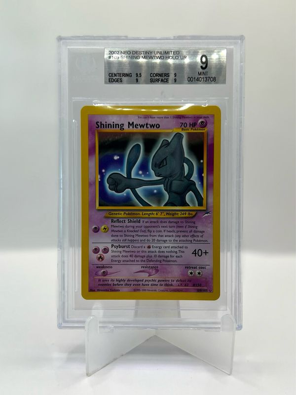 109/105 Shining Mewtwo BGS 9