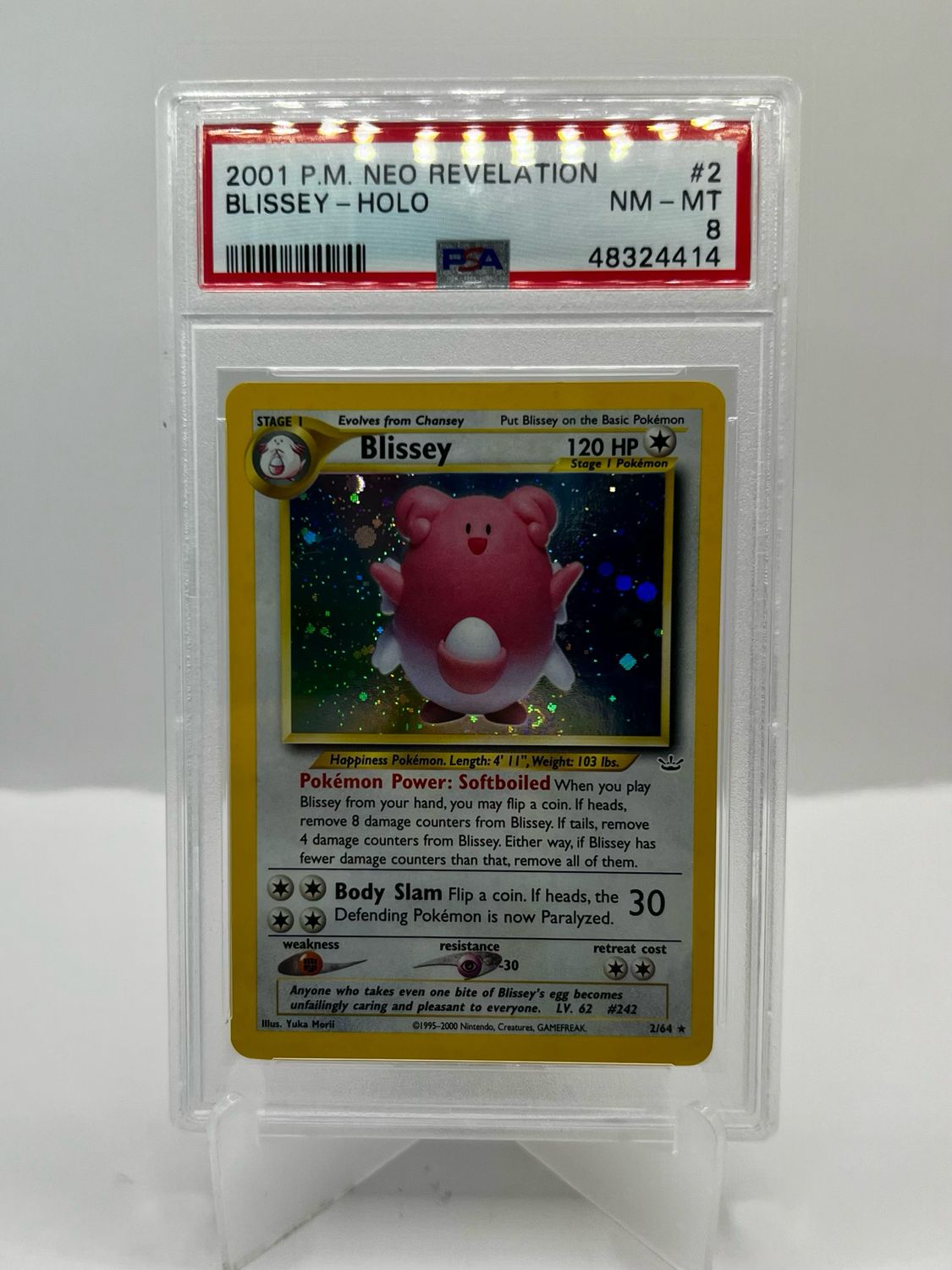 2/64 Blissey Holo PSA 8