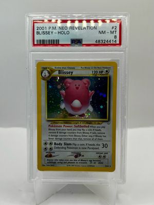 2/64 Blissey Holo PSA 8