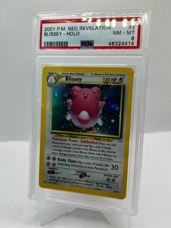 2/64 Blissey Holo PSA 8
