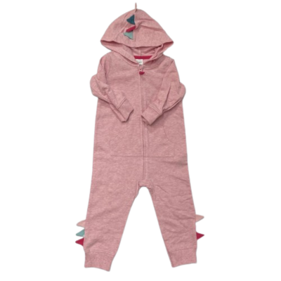 Abrigo Mono Bebé Niña Hood Art Pink 