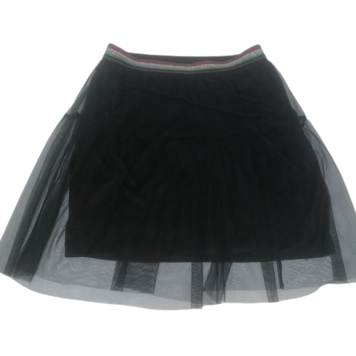 Black rainbow strap skirt