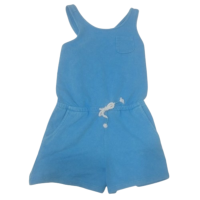 Blue short pant dress