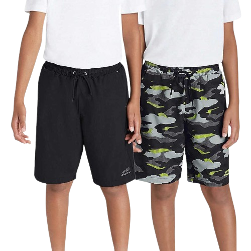 Eddie Bauer Boys 2-Pack Hybrid Shorts