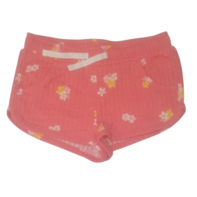Flower pink wool shorts