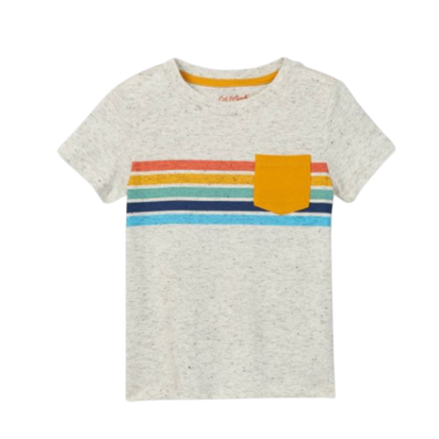 Gray Rainbow Pocket Shirt