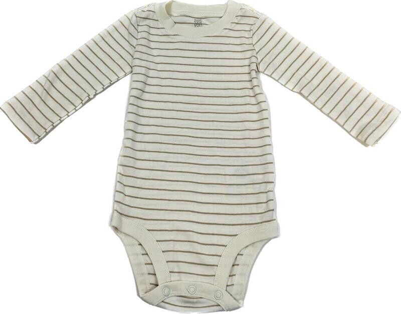 Mono Bebé Niño Crema de Rayas