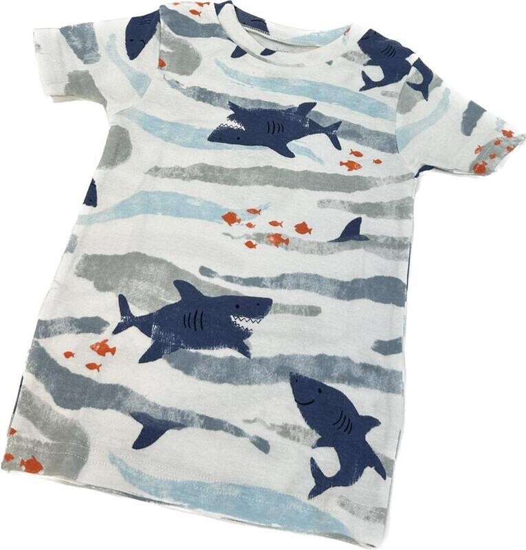 T-shirt Blue Shark