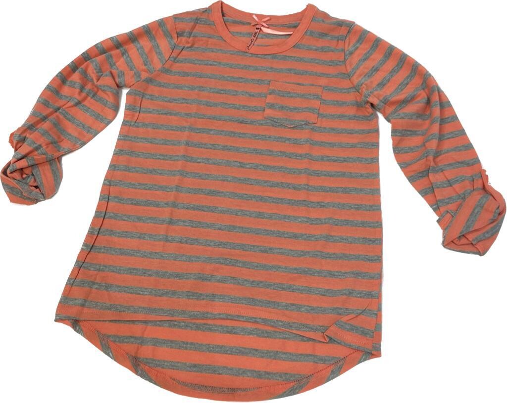 T-Shirt Niña Rayas Grises