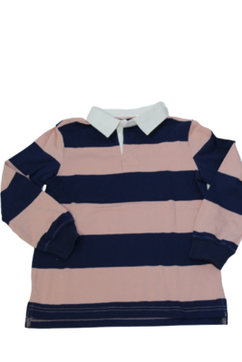 Sueter de rayas azul y rosa