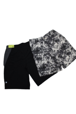 Two shorts negro y blanco