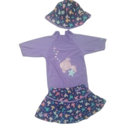 Fish vestido de baño 2 piezas con gorro